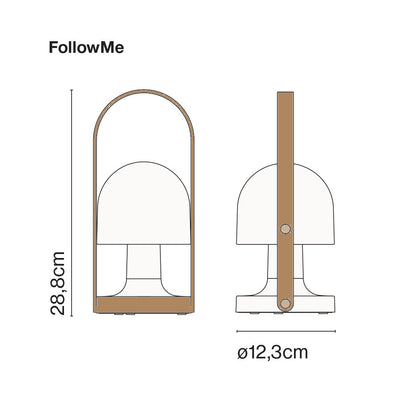 Marset Follow Me rechargeable lamp, white