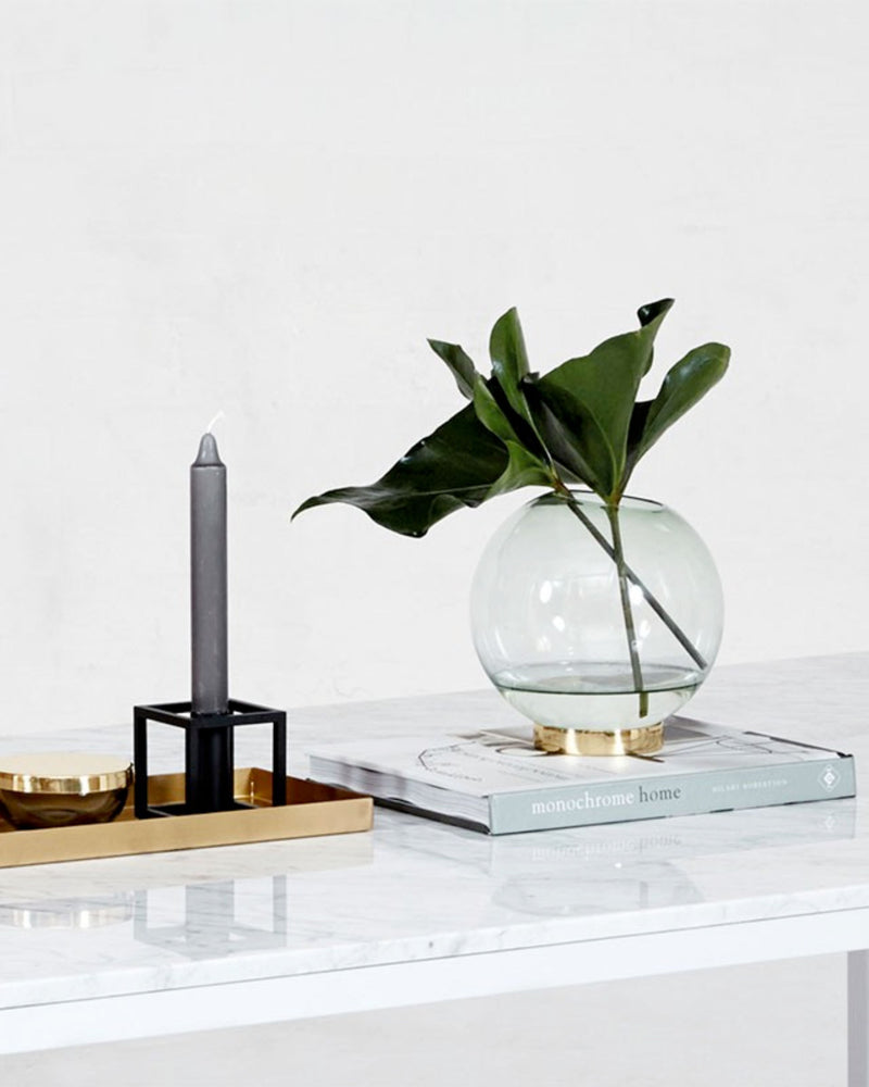 Aytm Globe flower pot ø17, forest/gold