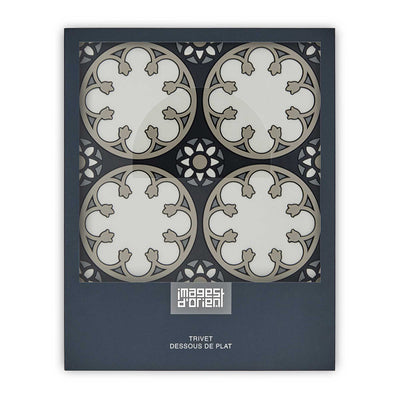 Images d'Orient Silicone Trivet, sejjadeh rosace (18x18 cm)