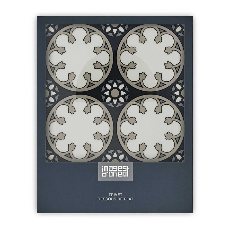 Images d'Orient Silicone Trivet, sejjadeh rosace (18x18 cm)
