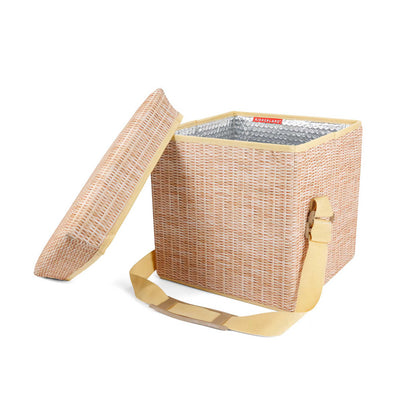 Kikkerland Wicker Picnic Cooler Seat