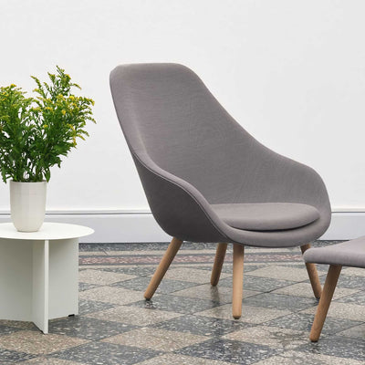 Hay AAL 92 About A Lounge chair with seat cushion, remix 123/soaped oak