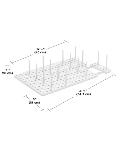 Umbra Peggy drawer organizer, White (Set of 2)