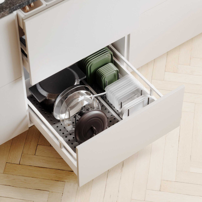 Umbra Peggy drawer organizer, Charcoal (Set of 2)