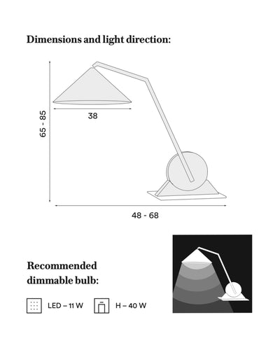 Northern Gear table lamp single