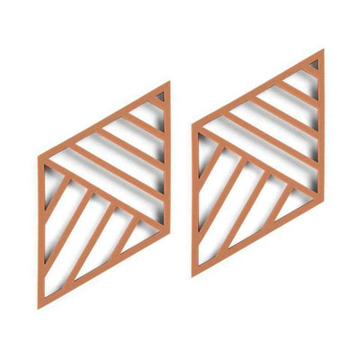 Zone Denmark Rhombus Lines trivet, cayenne (set of 2)
