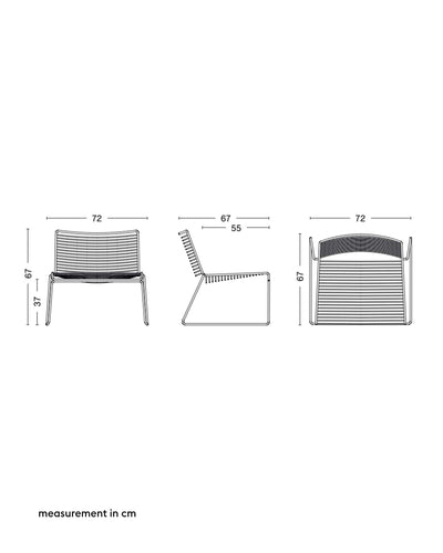 HAY Hee lounge chair, fall green (outdoor)