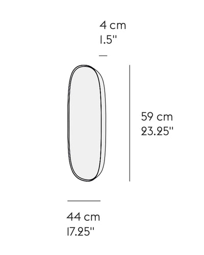 Muuto Framed mirror small, taupe/clear glass (59x44 cm)