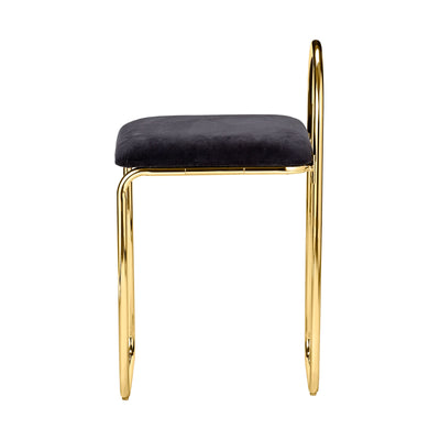 Aytm Angui chair, anthracite/gold