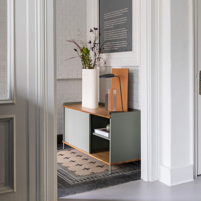 Muuto Enfold Sideboard Low (w124.5xd45xh62cm) , Oak/Dusty Green