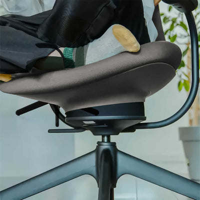 Kokuyo Inglife Office Chair Upholsltery Back with Arm, grey