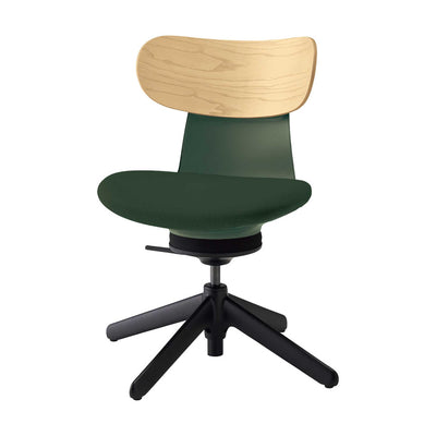 Kokuyo Inglife Office Chair Plywood Back, green