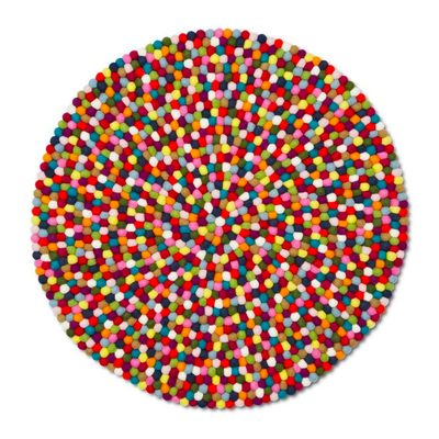 HAY Pinocchio carpet Ø90, multicolour