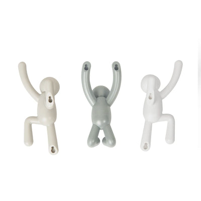 Umbra Buddy wall hooks, grey