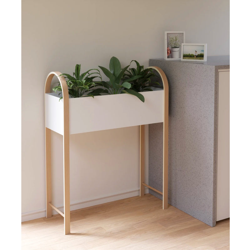 Umbra Bellwood planter, White/Natural