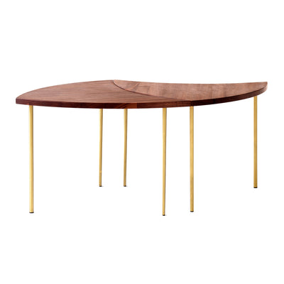 &Tradition HM7 Pinwheel Side Table , Oiled Walnut