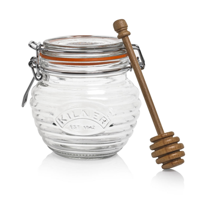Kilner Honey Pot With Beechwood Dipper