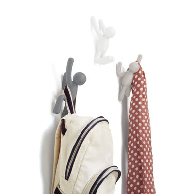 Umbra Buddy wall hooks, grey