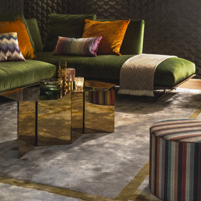 HAY Slit Coffee Table Hexagon , Brass