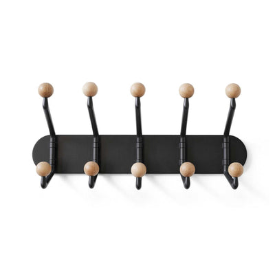 &tradition SC76 Capture wall coat rack, graphite/oak knob