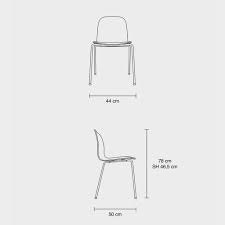 Muuto Tube Base Visu Chair . Black Black