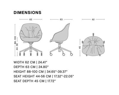 Hay AAC 155 Soft About A Chair, bolgheri lgg60/black