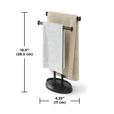 Umbra Palm Double Towel Tree, black
