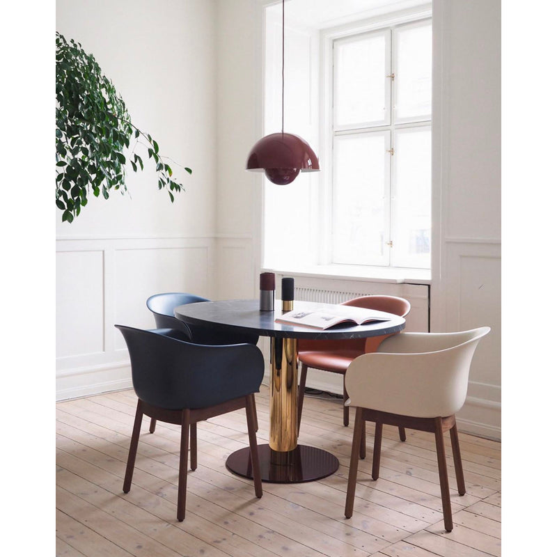 &Tradition JH30 Elefy Chair , Black/Walnut