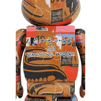 BE@RBRICK Andy Warhol x JEAN-MICHEL BASQUIAT #2 1000%