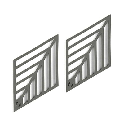 Zone Denmark Rhombus Leaf trivet, olive taupe (set of 2)