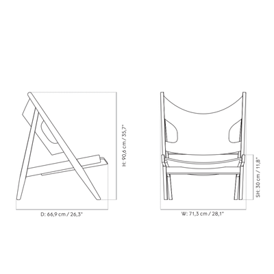 Audo Copenhagen Knitting chair, leather