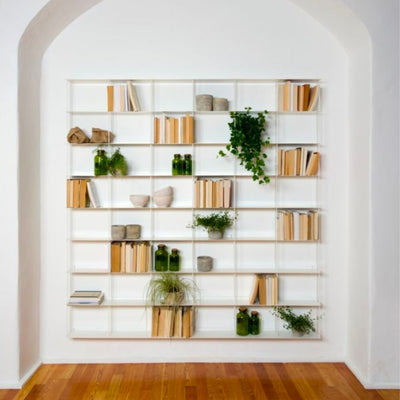 Kriptonite Krossing wall shelf 166x200cm, matt white