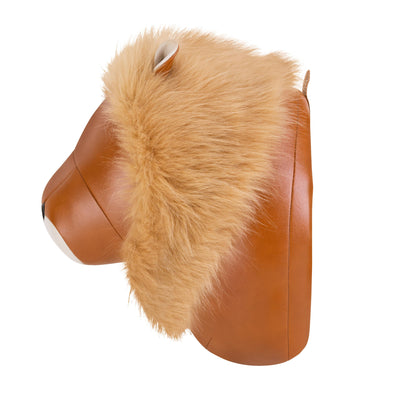 Zuny Wall Trophies Lion Amo, tan/wheat