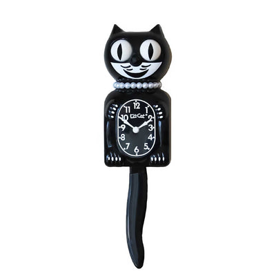 Kit-Cat Classic Clock Black Lady Edition