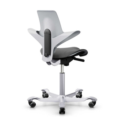 HAG Capisco Puls 8020 ergonomic chair, light grey/silver/grey