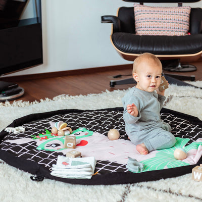 Play&Go SOFT baby playmat and bag, lama (ø120cm)