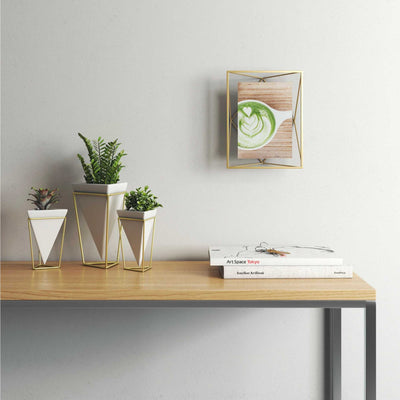 Umbra Prisma Photo Frame 5x7" , Matt Brass