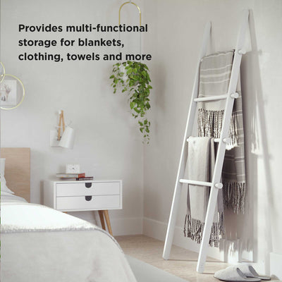 Umbra Leana ladder, white