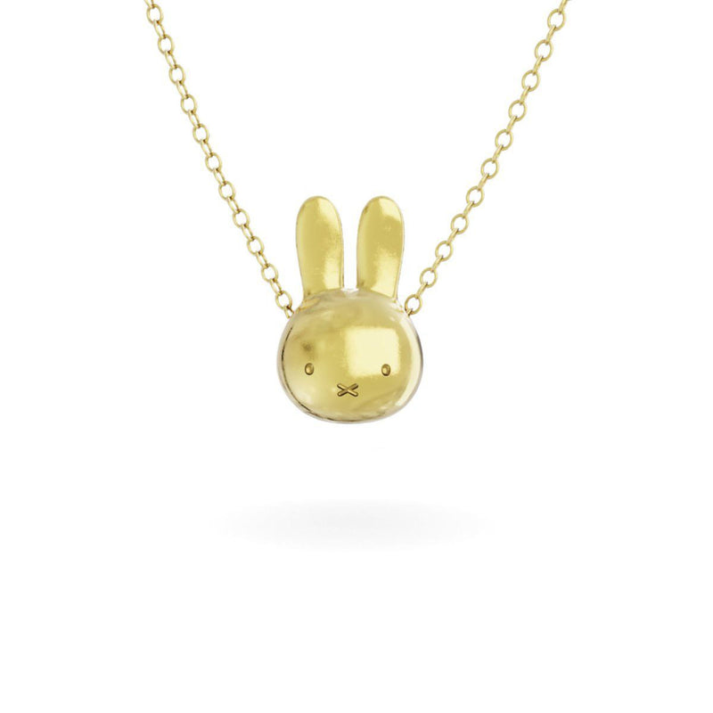 Miffy 18Ct Gold Vermeil Necklace Set , Large Head