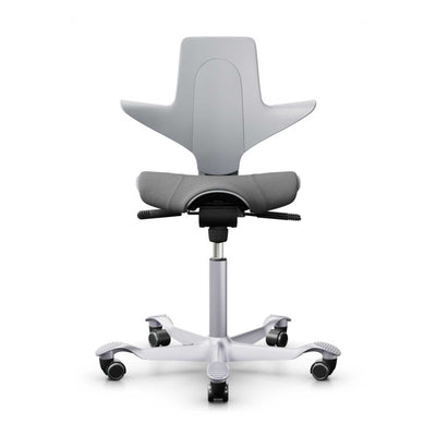 HAG Capisco Puls 8020 ergonomic chair, light grey/silver/grey