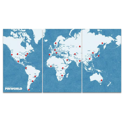 Palomar S.r.l. Pin World Felt Map XL