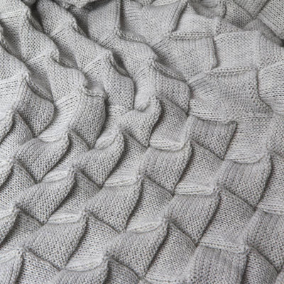 Design House Stockholm Curly Scarf , White Grey