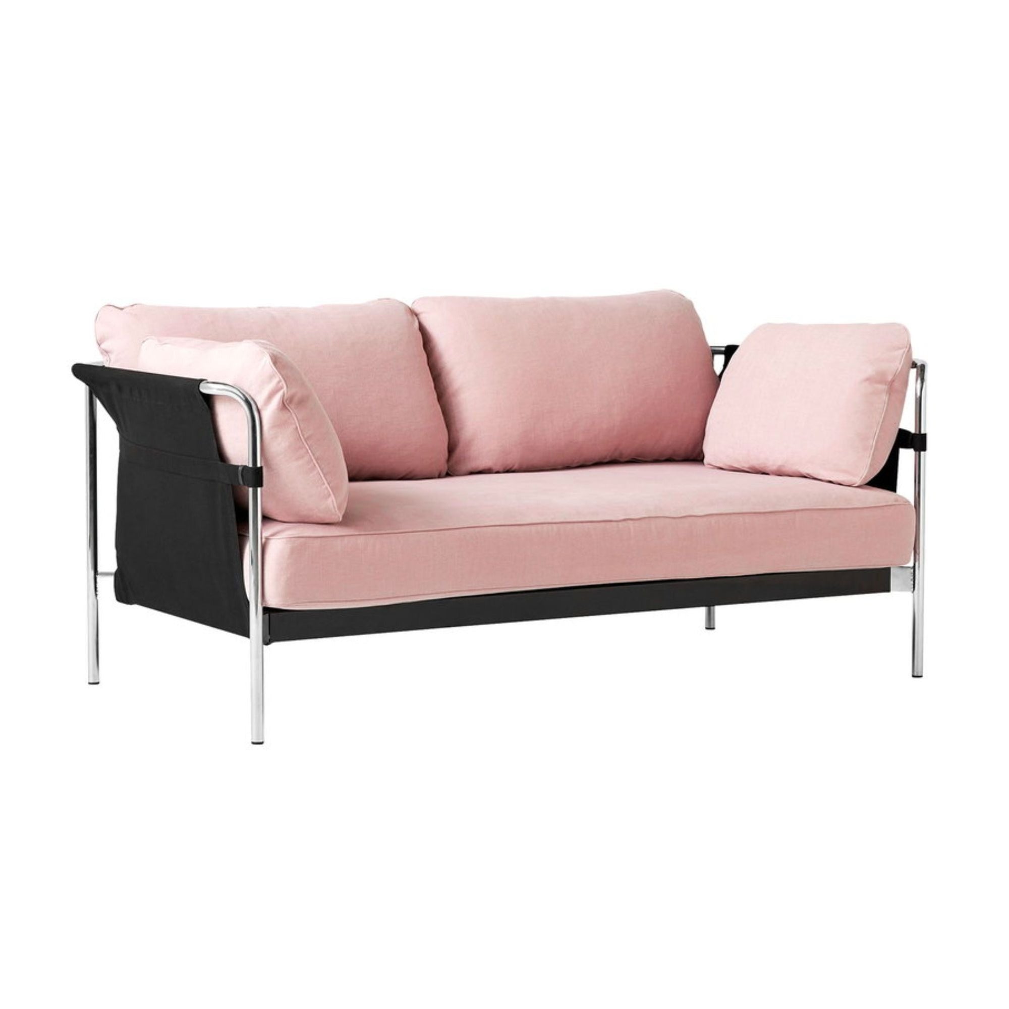 HAY Can 2-Seater Sofa 2.0, chrome - black - linara415