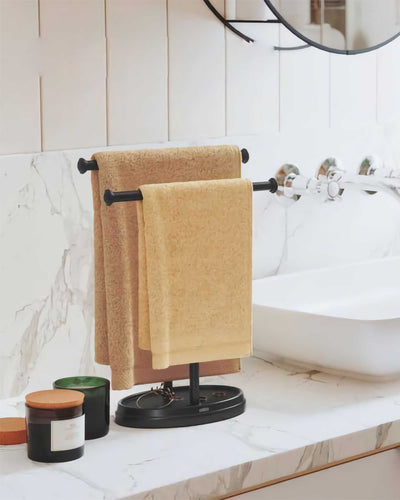Umbra Palm Double Towel Tree, black