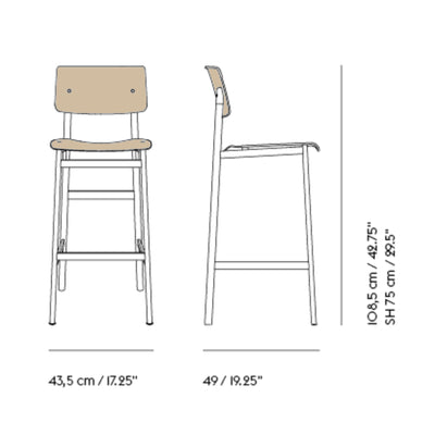 Muuto Loft Bar Stool (75 cm)