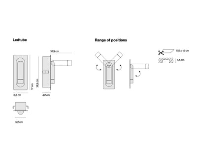 Marset Ledtube RSC, bronze