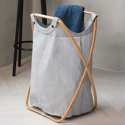 Gudee Butterfly II laundry basket, infinity blue/natural
