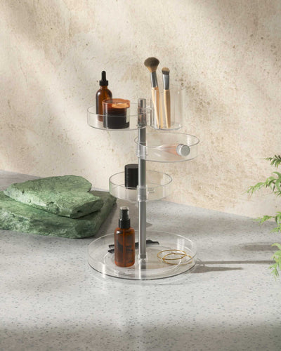 Umbra Pirouette Organizer , Clear/Nickel