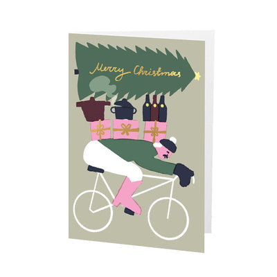 Wrap Magazine Merry Christmas Biker card