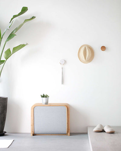 Gudee Tolin storage bench, natural